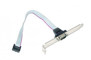 Планка Cablexpert CCDB9RECEPTACLE COM-port DB9 повнопрофільна, 0.25 м