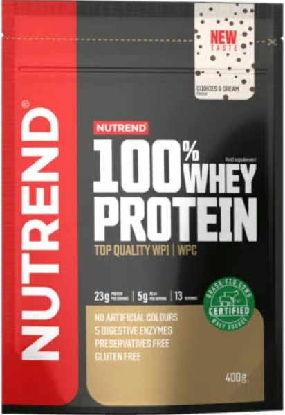 Сиворотковий протеїн Nutrend 100% Whey Protein 400 g печиво з кремом
