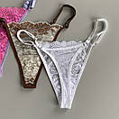 Набір жіночих трусиків стрінги мереживо сет 6, фото 6