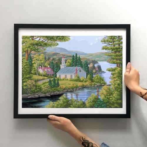 Заготовка для вишивки ТМ Мосмара Улюблене місце (велика) ММДП-012 [Материал: Атлас підклеєний флізеліном], фото 1