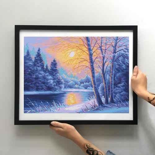 Заготовка для вишивки ТМ Мосмара Казковий світанок ММДП-020 [Материал: Атлас підклеєний флізеліном], фото 1