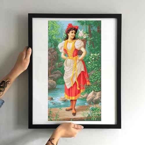 Заготовка для вишивки ТМ Мосмара Остара у лісі ММЖС-008 [Материал: Атлас підклеєний флізеліном], фото 1