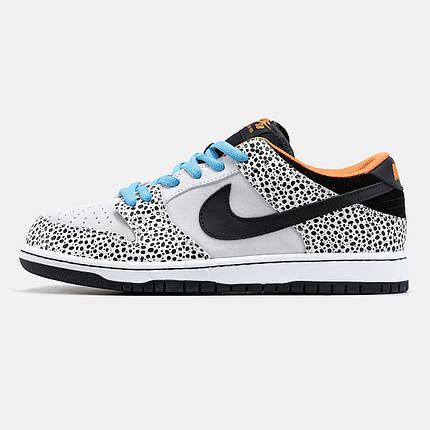 Чоловічі Кросівки Nike SB Dunk Low Safari Olympics / Найк СБ Данк Сафарі Олімпікс Низькі Світло Сірі з Чорним, фото 1