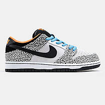 Чоловічі Кросівки Nike SB Dunk Low Safari Olympics / Найк СБ Данк Сафарі Олімпікс Низькі Світло Сірі з Чорним, фото 3