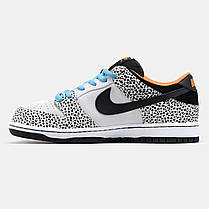 Чоловічі Кросівки Nike SB Dunk Low Safari Olympics / Найк СБ Данк Сафарі Олімпікс Низькі Світло Сірі з Чорним, фото 4