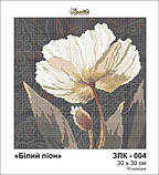 Заготовка для вишивки ТМ Золота Підкова Білий піон ЗПК-004, фото 2