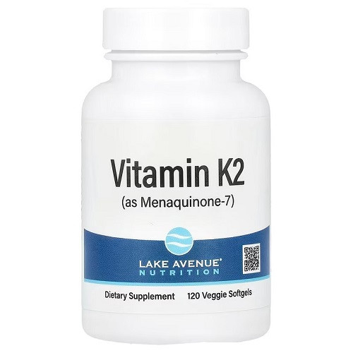 Вітаміни Lake Avenue Nutrition Vitamin K2 (120 капсул.), фото 1
