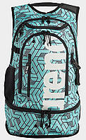 Рюкзак Arena FASTPACK 3.0 ALLOVER 40L чорний, бірюзовий Уні 54x36x27 см