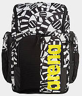Рюкзак Arena SPIKY III BACKPACK 45 ALLOVER 45L чорний, білий, жовтий Уні 54x36x27 см