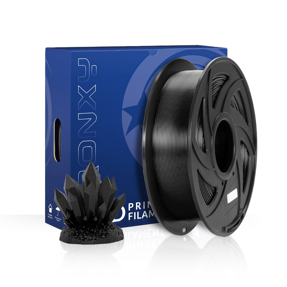 Пластик філамент для 3Д-друку TRONXY ABS Black (A11038), 1.75мм, 1кг, 395м, 230-250°C, Чорний