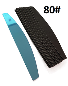 Основа пилочка для манікюру (Металева основа "півмісяць із змінними файлами 10шт 80# у под со сменными файлами 10шт 80# в подарок)