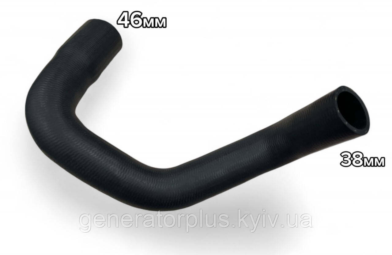 Патрубок охолодження 46 мм на 38 мм, фото 1