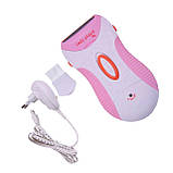 Жіноча електробритва з акумулятором для комфортного гоління та додатковою насадкою для стрижки Nikai nk-7699, фото 2