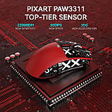 Бездротова мишка ATTACK SHARK X11 Red | PAW3311 | 65 годин на одному заряді, фото 3