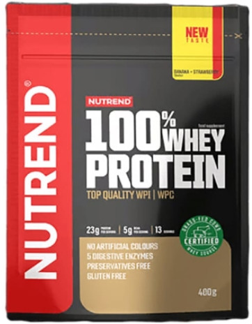 Протеїн Nutrend 100% Whey Protein 400 g банан полуниця