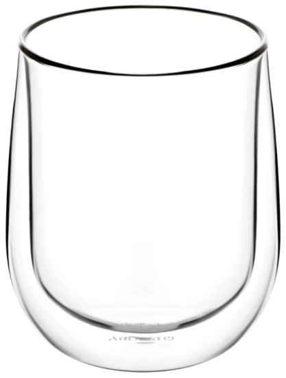 ARDESTO Набір чашок із подвійними стінками, 320 мл, 2 шт., боросилікатне скло, прозорий