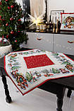 Скатертина на Новорічний стіл  95х100 см. гобеленова, фото 4