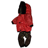 Зимовий костюм для собак із капюшоном розміру М спина 27-29 см, шия 25-27 см, груди 35-37 см