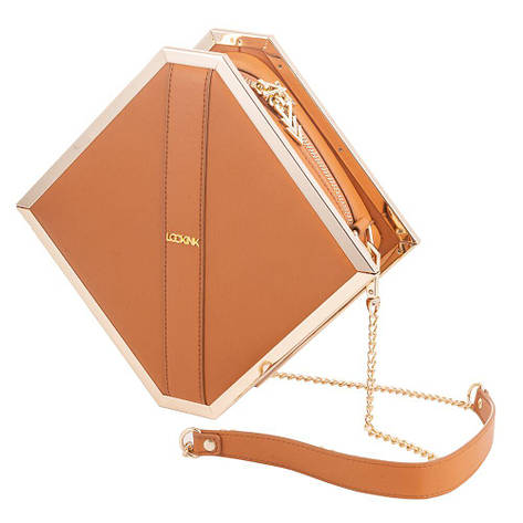 Сумка LOCKINK Mysterious Square Kink Bag - Brown, фото 1