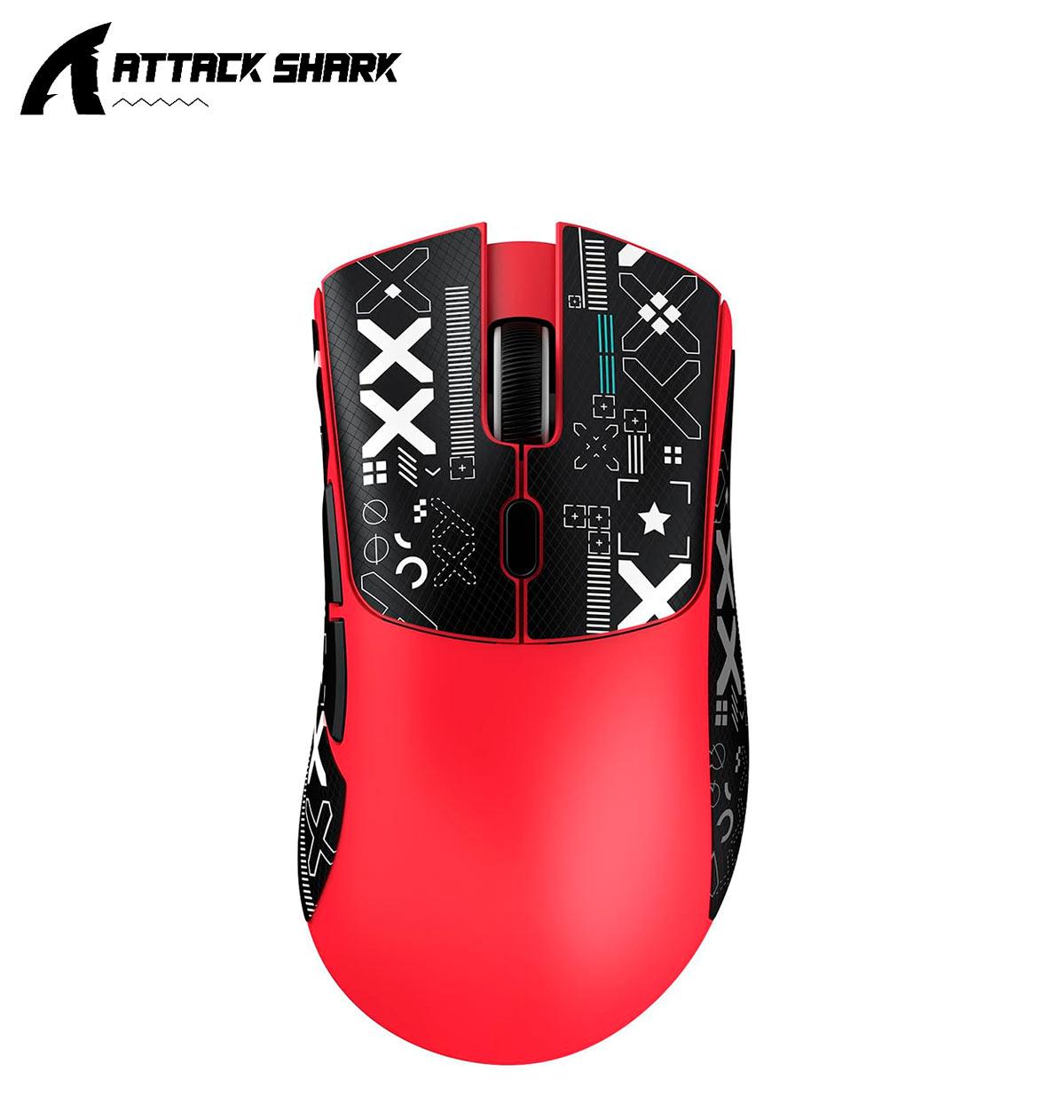 Бездротова мишка ATTACK SHARK R1 Red | PAW3311 | 18000 DPI | 65 годин на одному заряді, фото 1