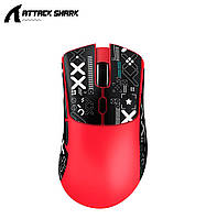 Бездротова мишка ATTACK SHARK R1 Red | PAW3311 | 18000 DPI | 65 годин на одному заряді