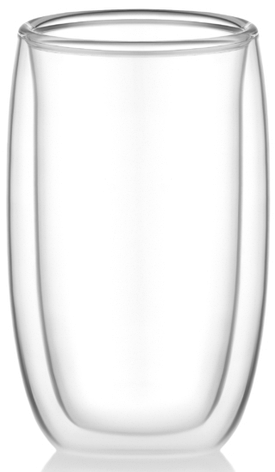 Набір чашок із подвійними стінками ARDESTO, 380 мл, 2 шт., боросилікатне скло, прозорий, фото 1