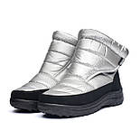 Дутики жіночі Tellus 34-60SE Срібні, фото 3