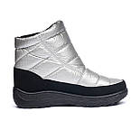 Дутики жіночі Tellus 34-60SE Срібні, фото 4