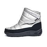 Дутики жіночі Tellus 34-60SE Срібні, фото 5