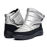 Дутики жіночі Tellus 34-60SE Срібні, фото 6