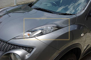 Накладки на фары (реснички) для Nissan Juke (2010-2014)