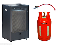 Газовый обогреватель каталитический Camilla 3100 + Композитный газовый баллон SafeGas 24 л.