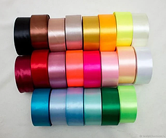 Атласні стрічки (Однотонні, з малюнком)