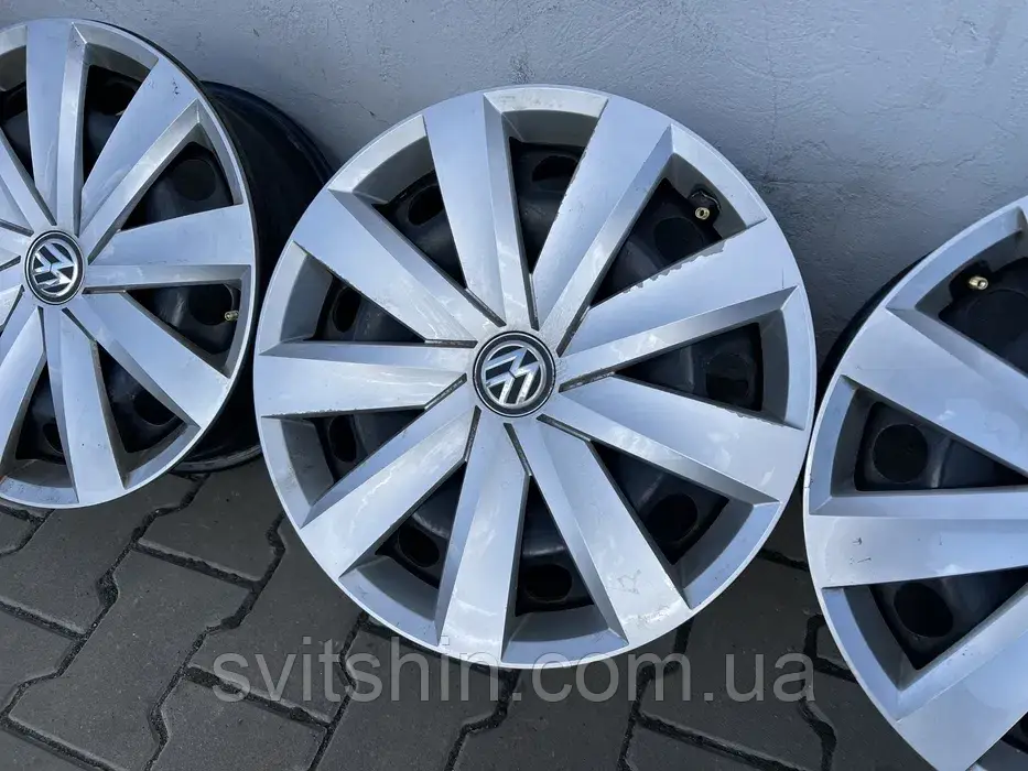 Диски металеві Volkswagen PASSAT B7 B8 5/112 R16 6.5J ET41 + ковпаки, фото 1