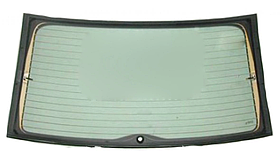 Скло заднє з підігрівом Skoda Fabia 99-07 KOMBI StarGlass 1 отв., молд.