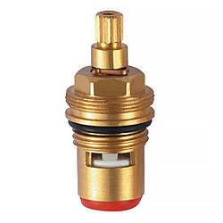 Кран букс для змішувача Краків 1/2 дюйма кераміка 15 шліців напівоборотна під краківські змішувачі