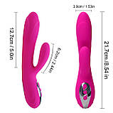 Вибратор Joker Heating Double Vibrating Massage Stick Pink, фото 6