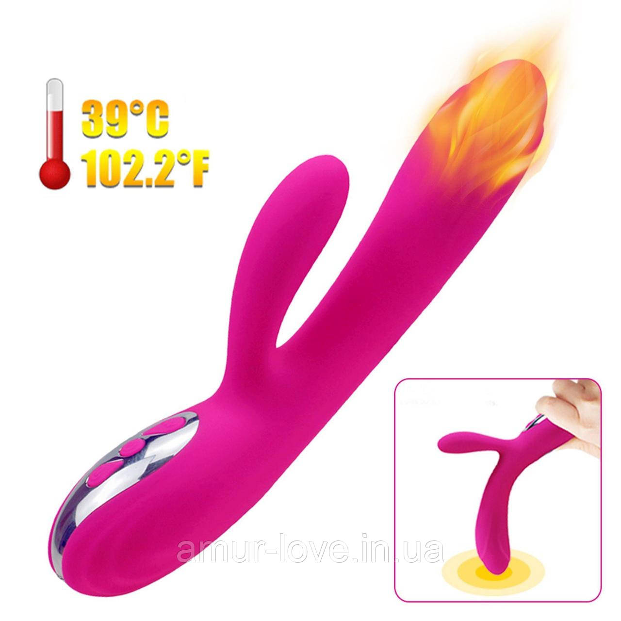 Вибратор Joker Heating Double Vibrating Massage Stick Pink