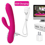 Вибратор Joker Heating Double Vibrating Massage Stick Pink, фото 7
