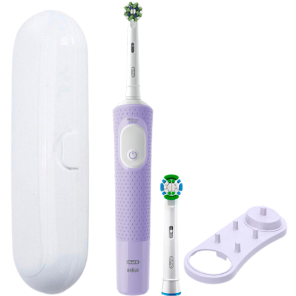 Електрична зубна щітка Oral-B Vitality D103 Pro Cross Action Max. LMViolet (2 нас.) (підставка + футляр)