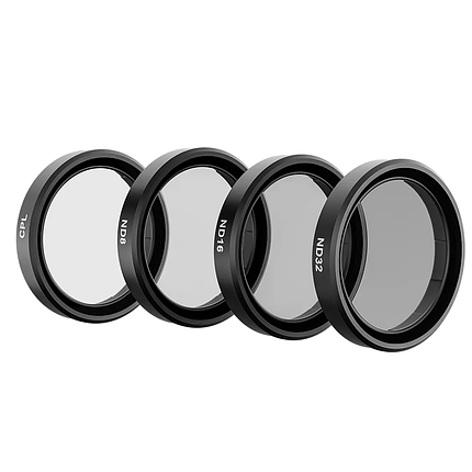 Набір фільтрів для DJI Osmo Action 3/4/5pro CPL, ND8, ND16, ND32 Telesin S5-FLT-06-TDJ, фото 1
