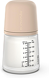 Пляшечка Suavinex Zero Beige 180 мл соска адаптивний потік, фото 3