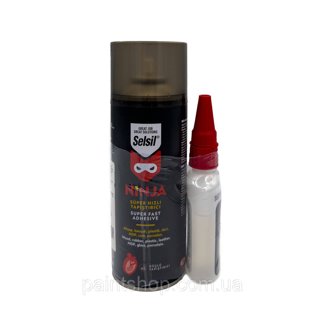 Клей з активатором Selsil Ninja MDF Instant Adhesive 100 г + 400 мл
