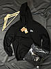 Худі Stussy Black з капюшоном Толстовка Стуссі чорна c кишенею кенгуру унісекс без флісу, фото 8