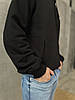Худі Stussy Black з капюшоном Толстовка Стуссі чорна c кишенею кенгуру унісекс без флісу, фото 9