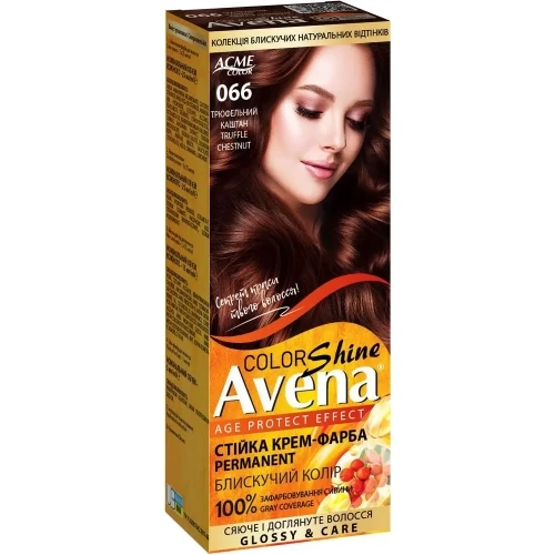 Крем-фарба Avena Shine Color "066 Трюфельний Каштан"