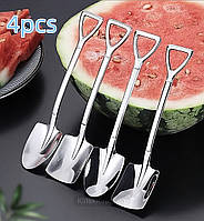 Ложки - лопатки з нержавіючої сталі набір 4 шт.