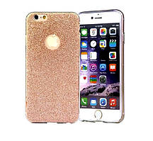 Силіконовий переливається рожевий золотистий чохол для iPhone 7 і iPhone 8 (4.7")