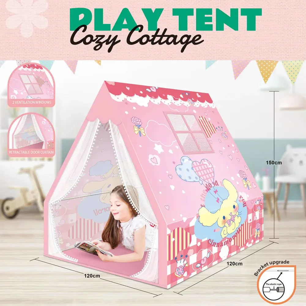 Намет ігрова Будиночок Герої (2 вікна, фіранки, розміри 120х120х150 см) 5888-20