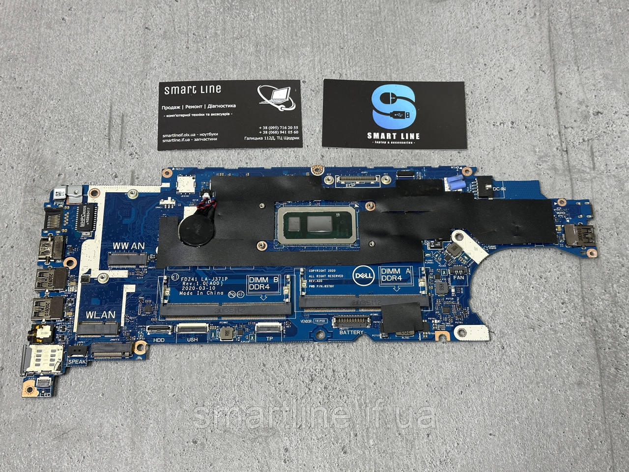 Материнська плата для ноутбука Dell Latitude 5410 | LA-J371P | SRGKZ | I5-10210U
